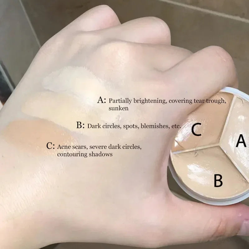 Three Color Brightening Concealer Palette