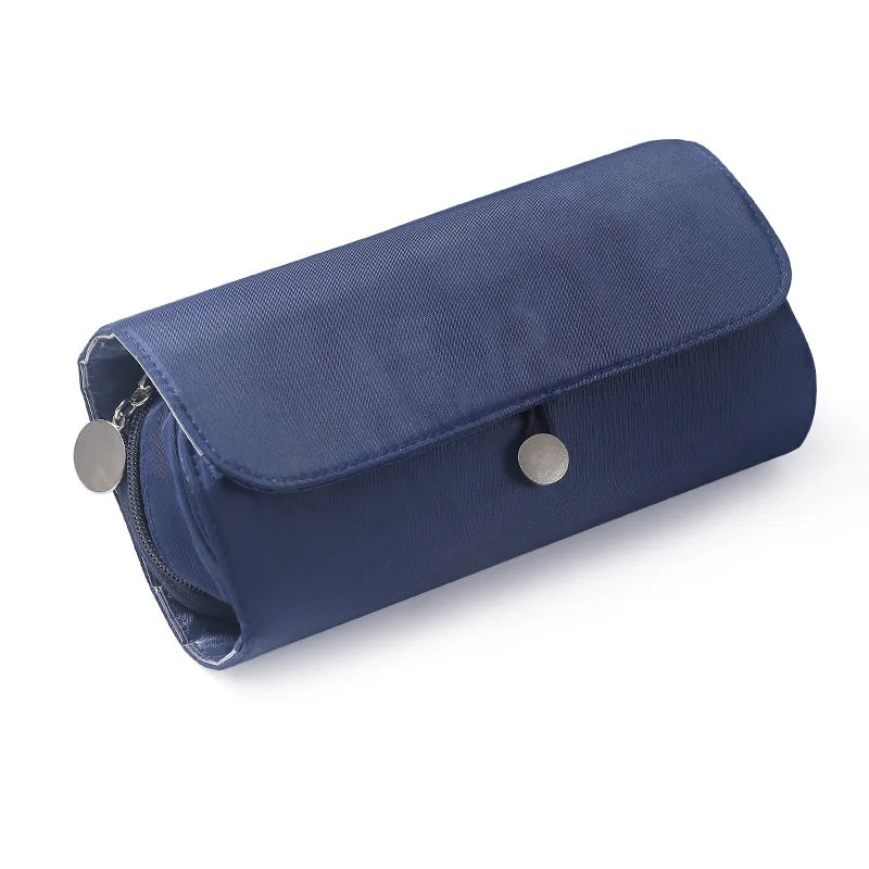 Roll-Up Oxford Makeup Brush Bag