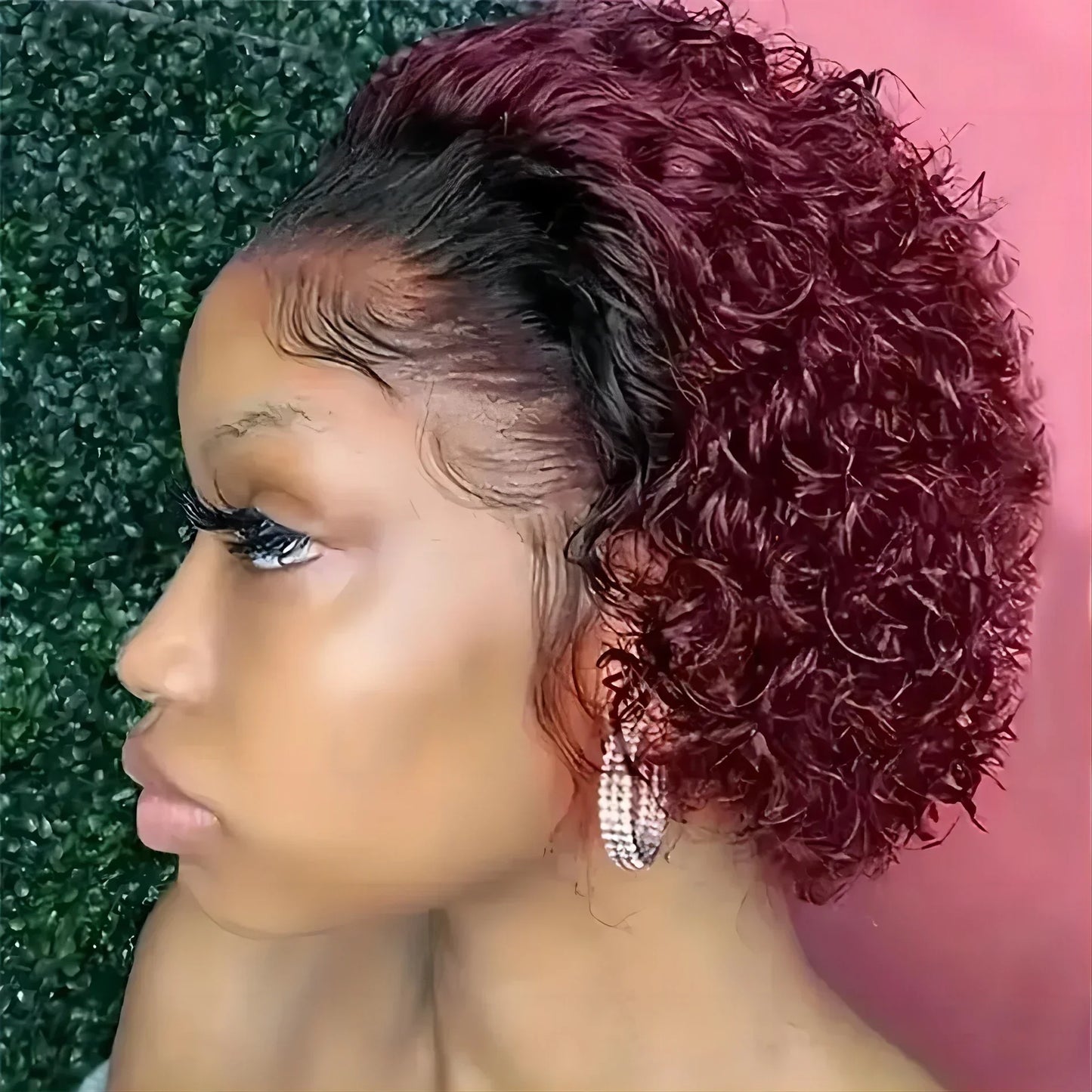 Brazilian Curly Pixie Lace Wig