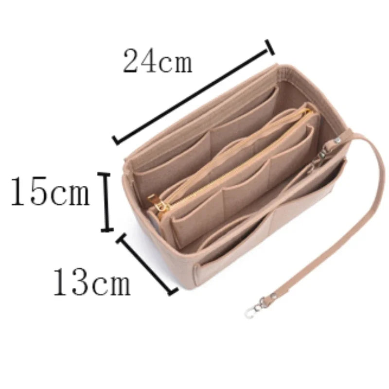 Felt Makeup Bag Organizer Insert