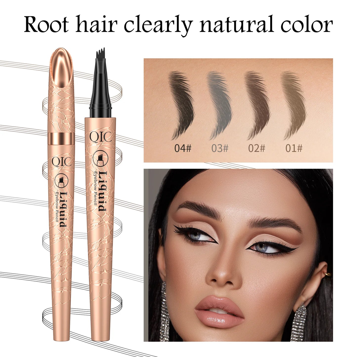 Smudge-Proof Microblade Brow Pen