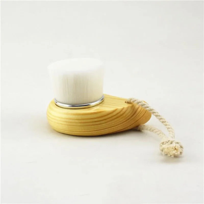 Wood Handle Facial Cleansing Brush