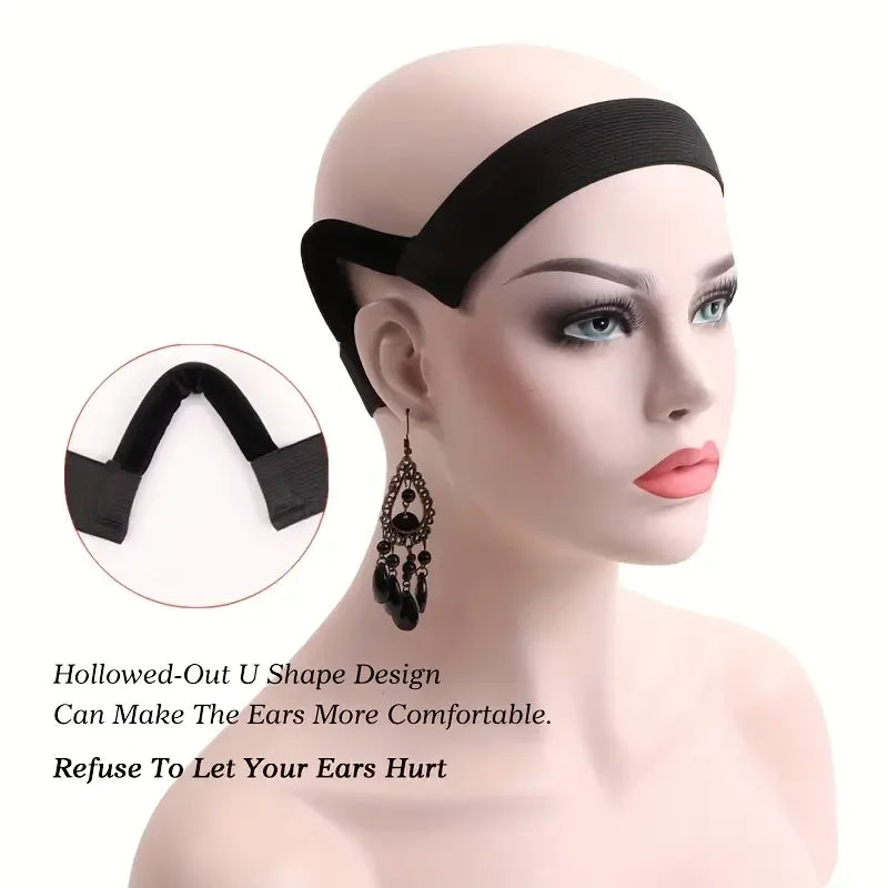 Adjustable No-Slip Wig Headband