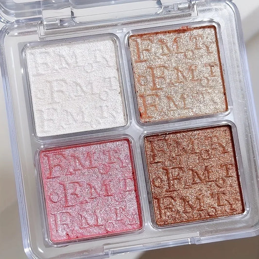 Four Color Glow Highlighter Palette