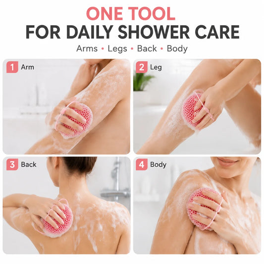 Honeycomb Silicone Body Scrubber