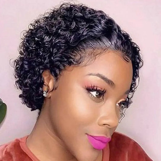 Brazilian Curly Pixie Lace Wig