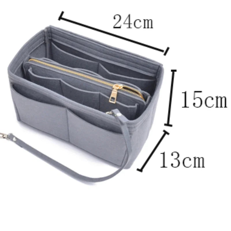 Felt Makeup Bag Organizer Insert