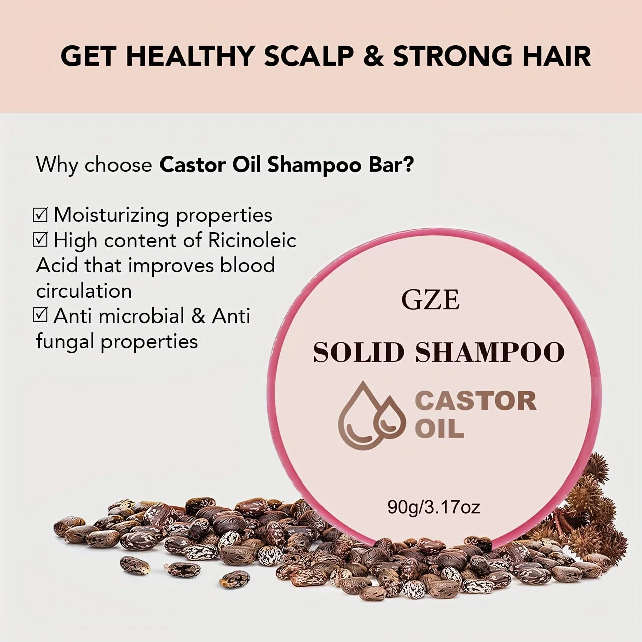 GZE Castor Shampoo Bar