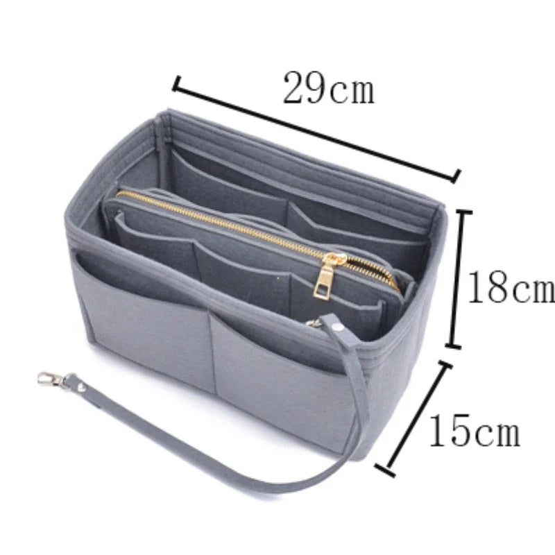 Felt Makeup Bag Organizer Insert