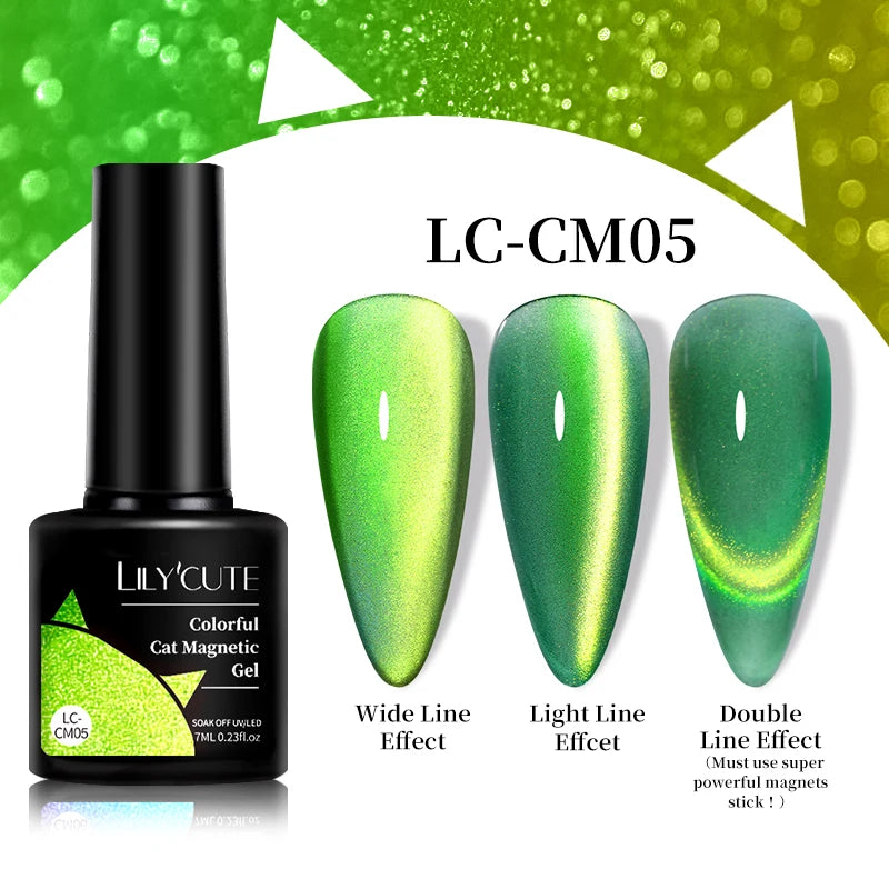 Iridescent Magnetic Cat-Eye Gel