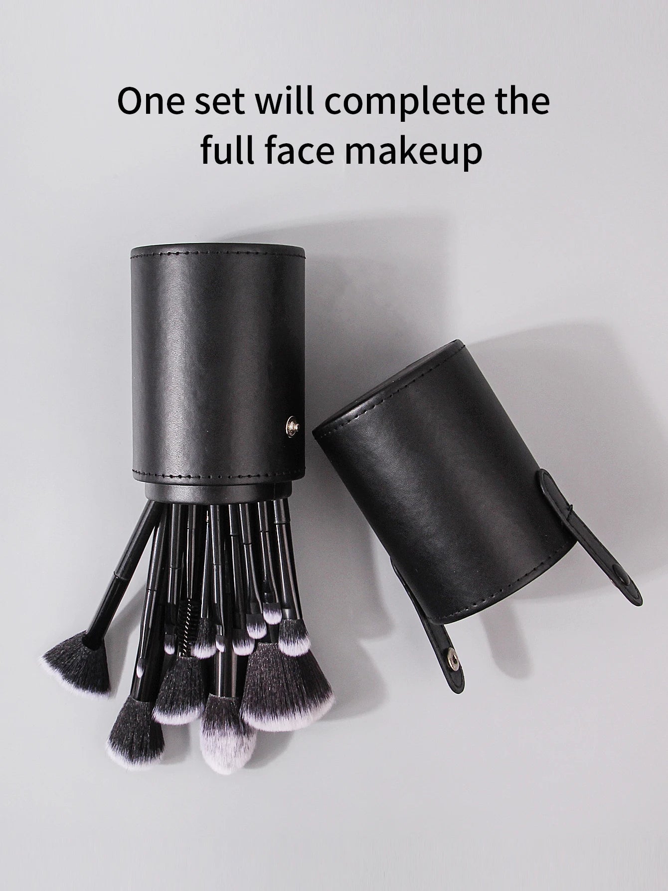 Soft Black Makeup Brush Set