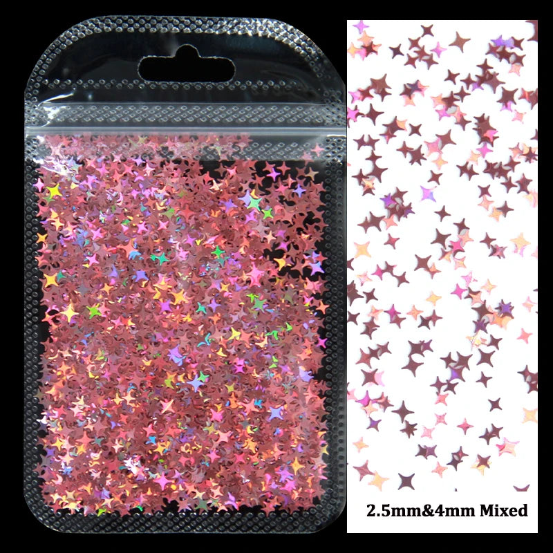 Holographic Nail Glitter Sequins
