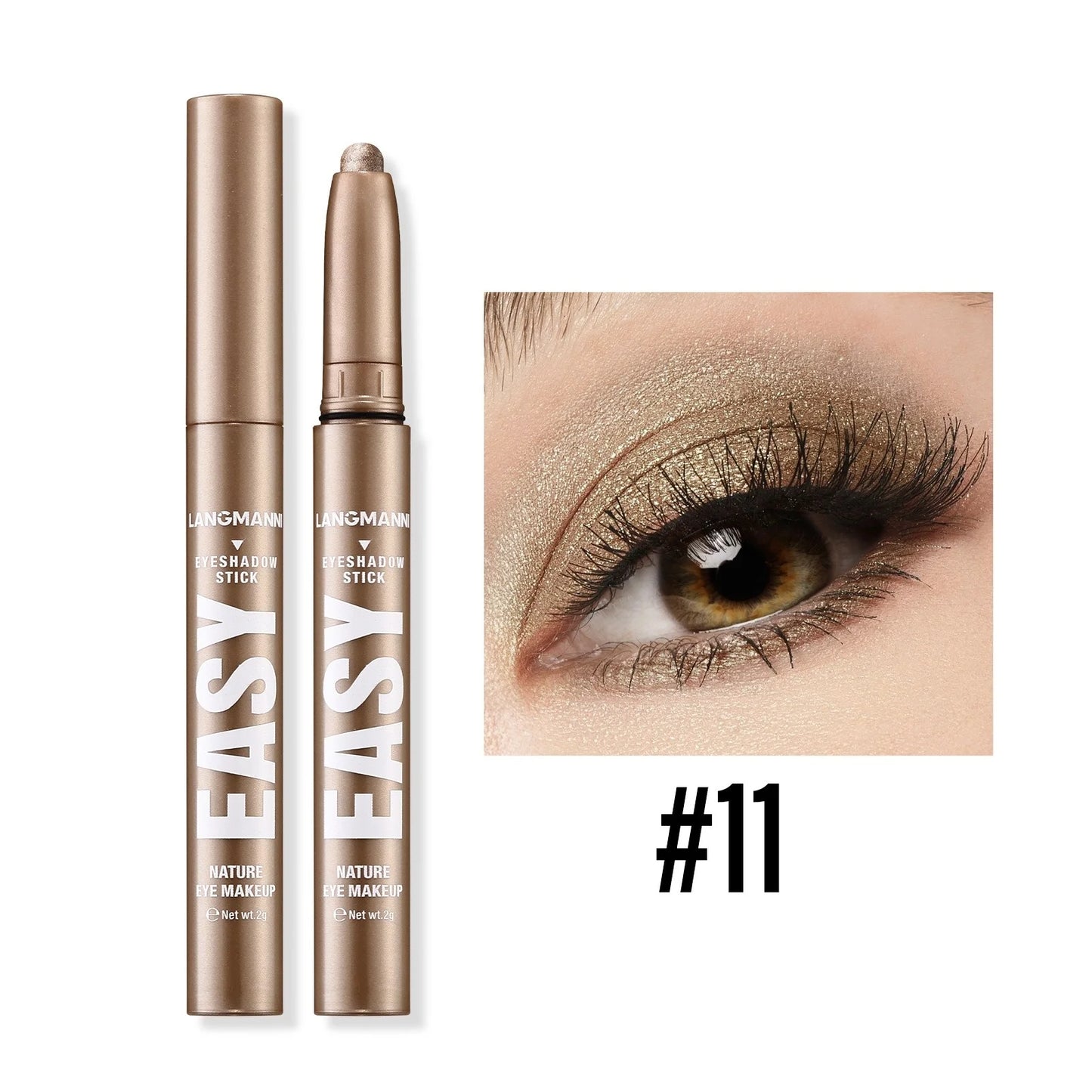 Twelve Color Shimmer Eyeshadow Stick