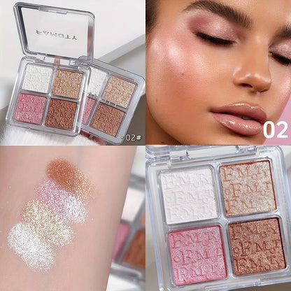 Four Color Glow Highlighter Palette