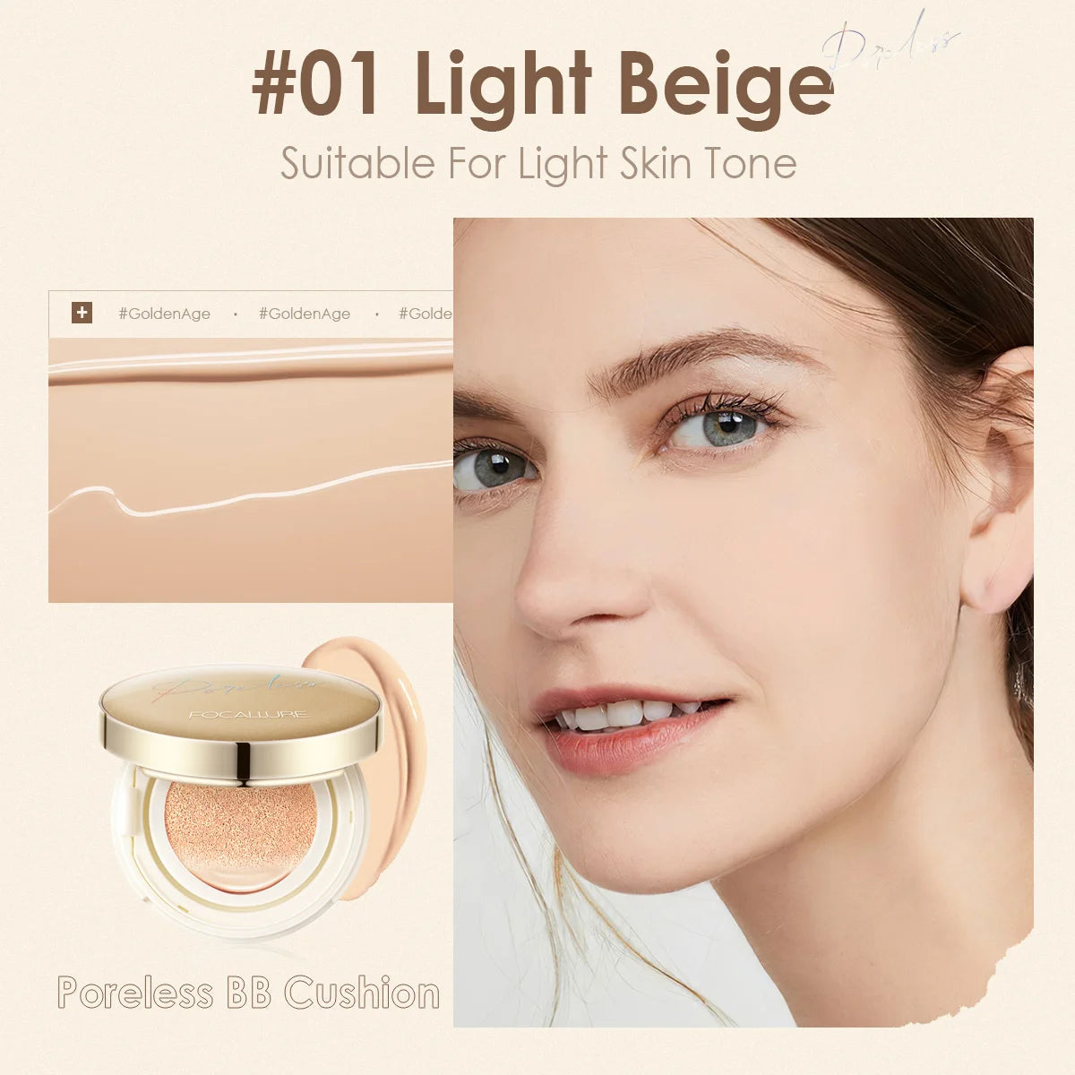 FOCALLURE Matte Cushion Foundation