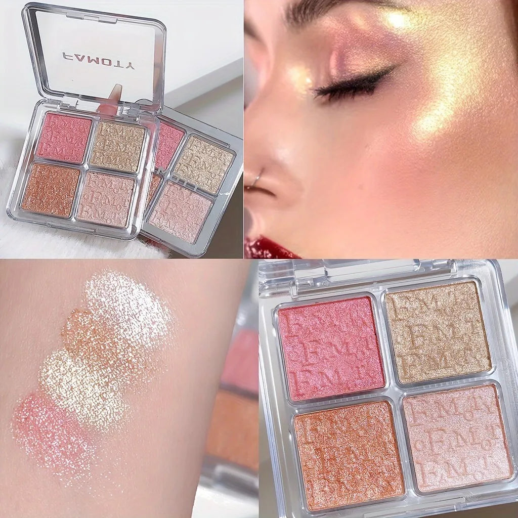 Four Color Glow Highlighter Palette