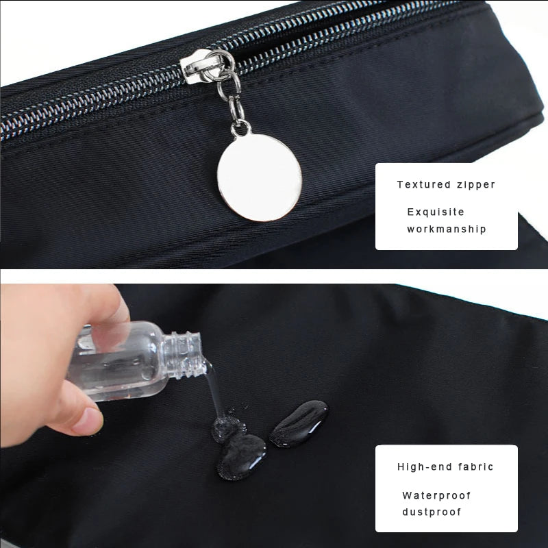 Roll-Up Oxford Makeup Brush Bag