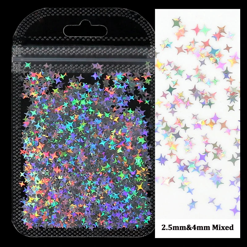 Holographic Nail Glitter Sequins