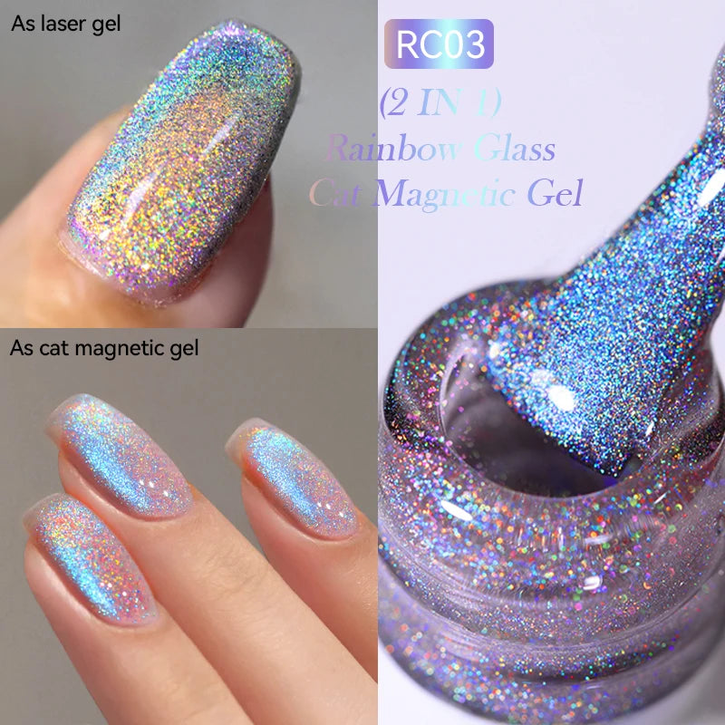 Iridescent Magnetic Cat-Eye Gel