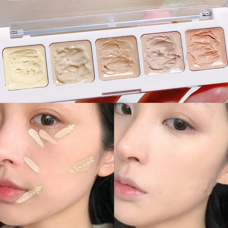 Five Color Cream Concealer Palette