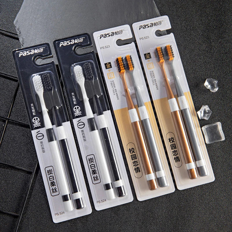 Bamboo Charcoal Toothbrush Duo