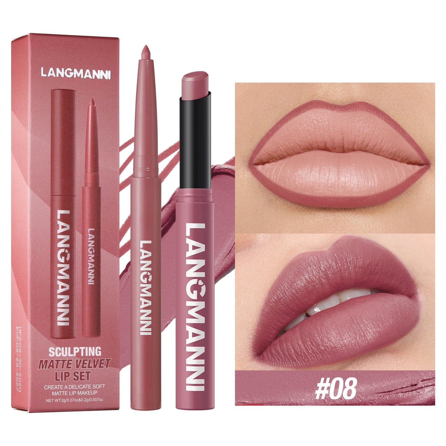 Dual Lipliner Lipstick Set