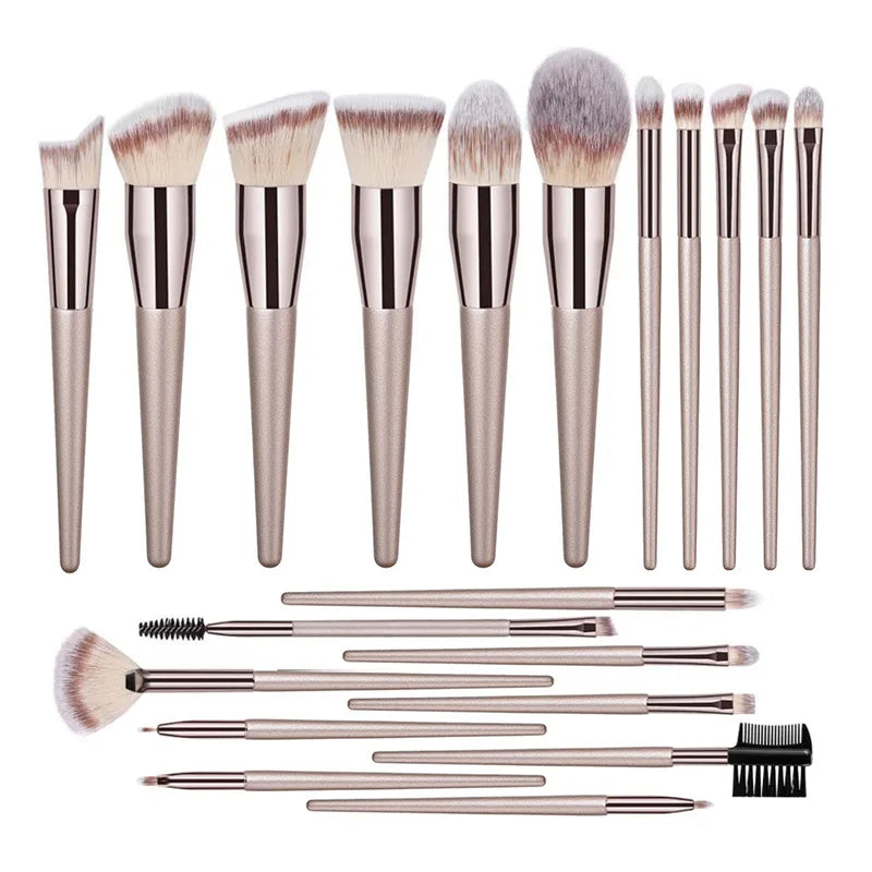 Champagne Makeup Brush Set
