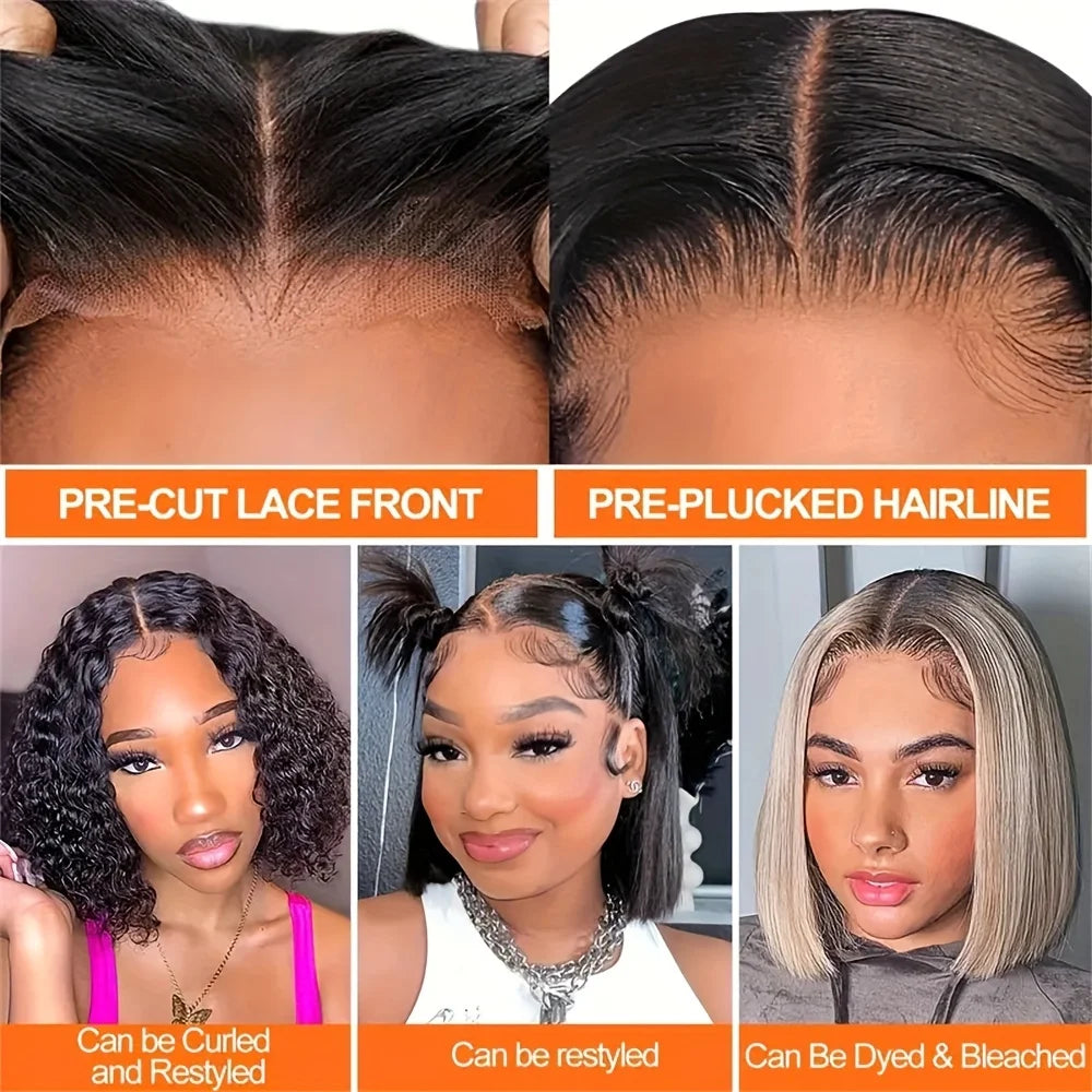 Glueless Straight Bob Lace Wig