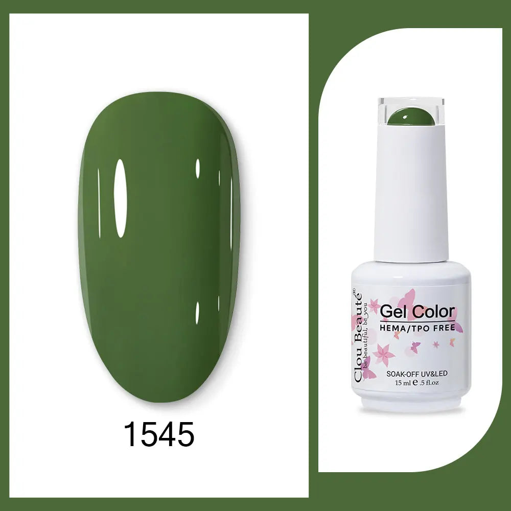 HEMA-Free Army Green Gel Polish