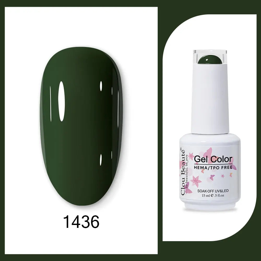 HEMA-Free Army Green Gel Polish
