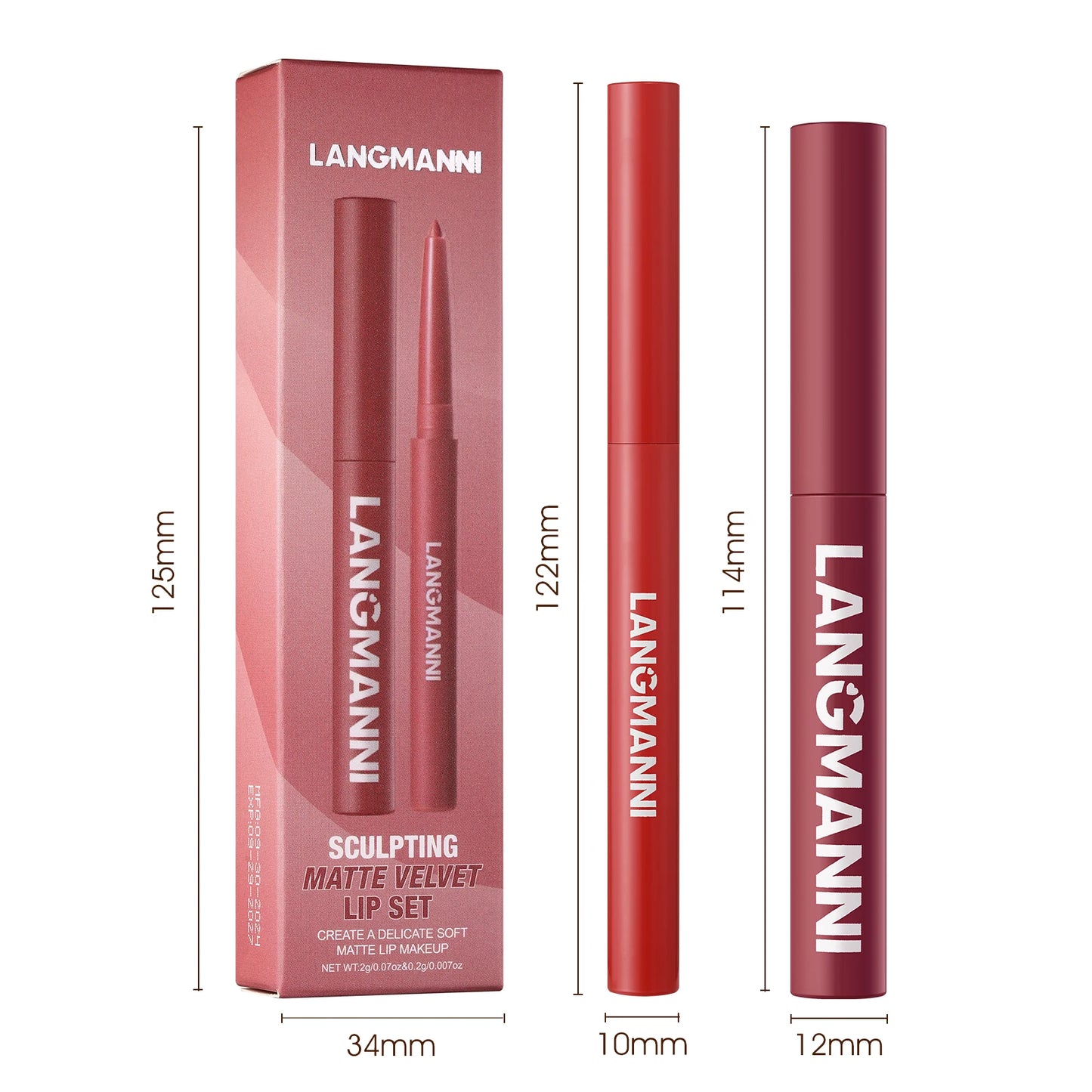 Dual Lipliner Lipstick Set