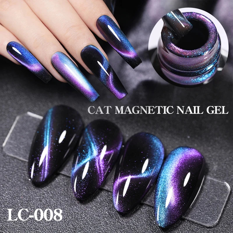 Iridescent Magnetic Cat-Eye Gel