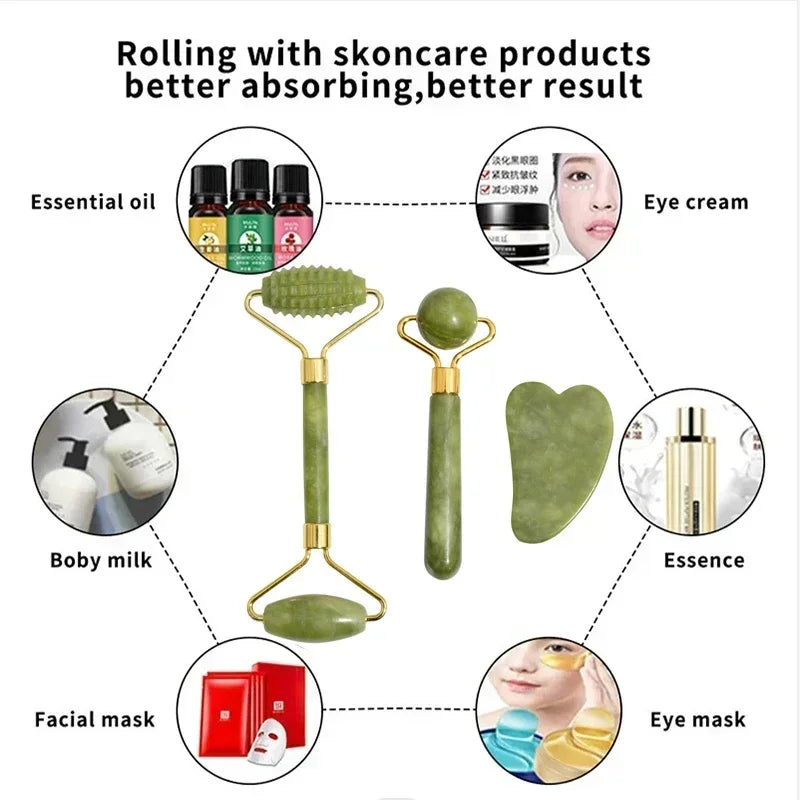 Natural Jade Facial Roller