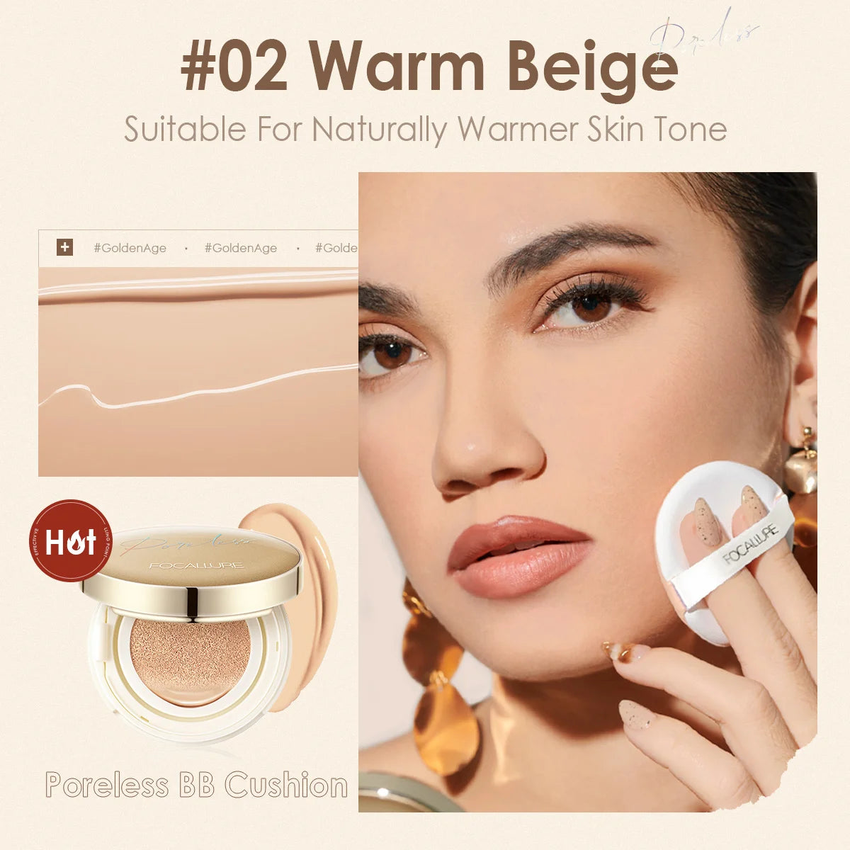 FOCALLURE Matte Cushion Foundation