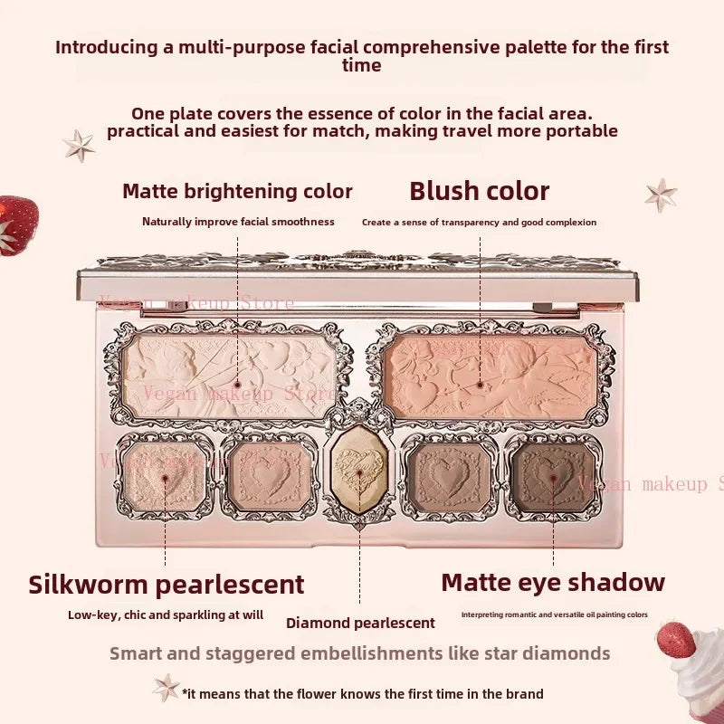 Flower Knows Strawberry Face Palette