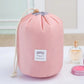 High-Capacity Round Cosmetic Travel Bag