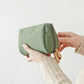 Compact Nylon Zipper Makeup Pouch