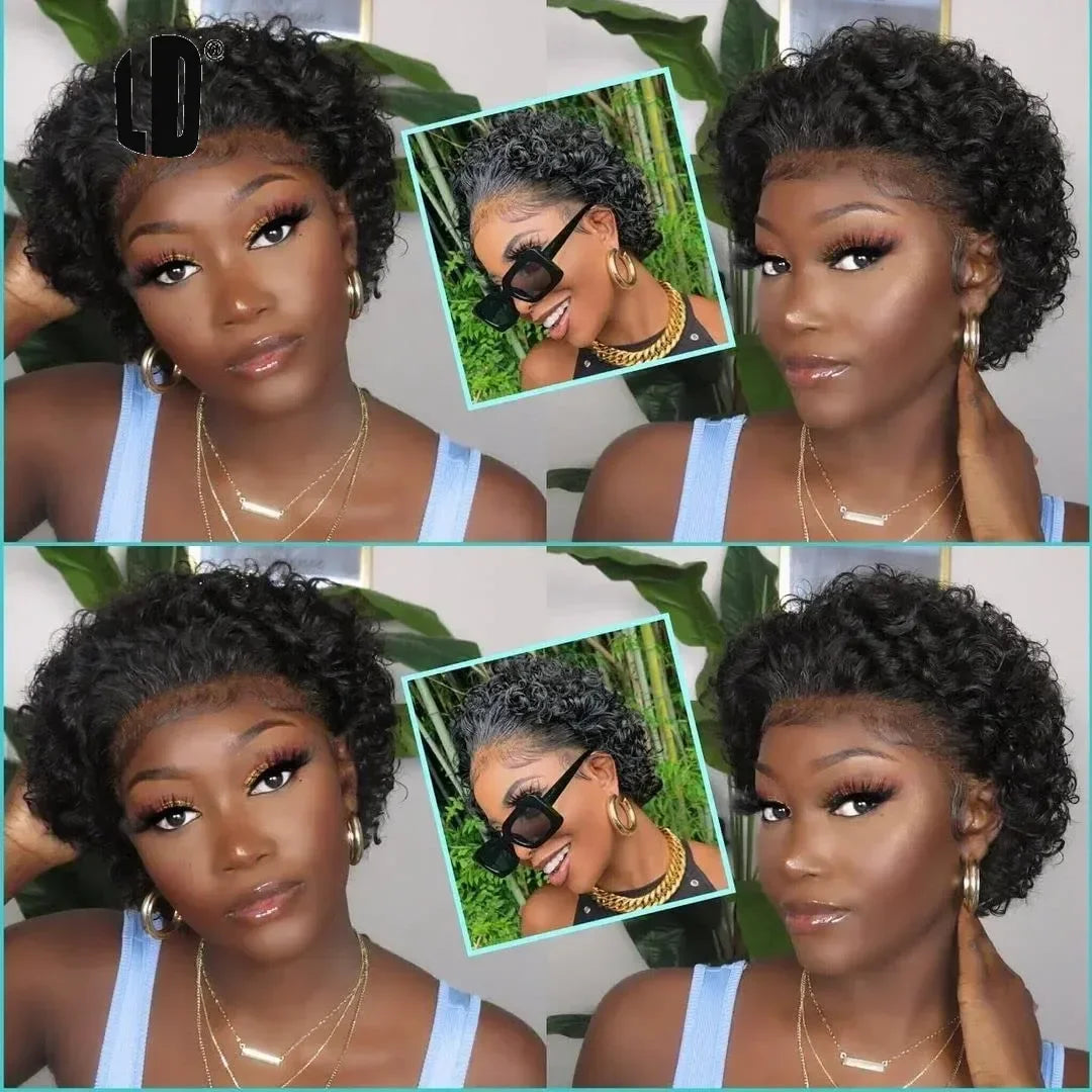 Brazilian Curly Pixie Lace Wig