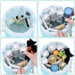 High-Capacity Round Cosmetic Travel Bag