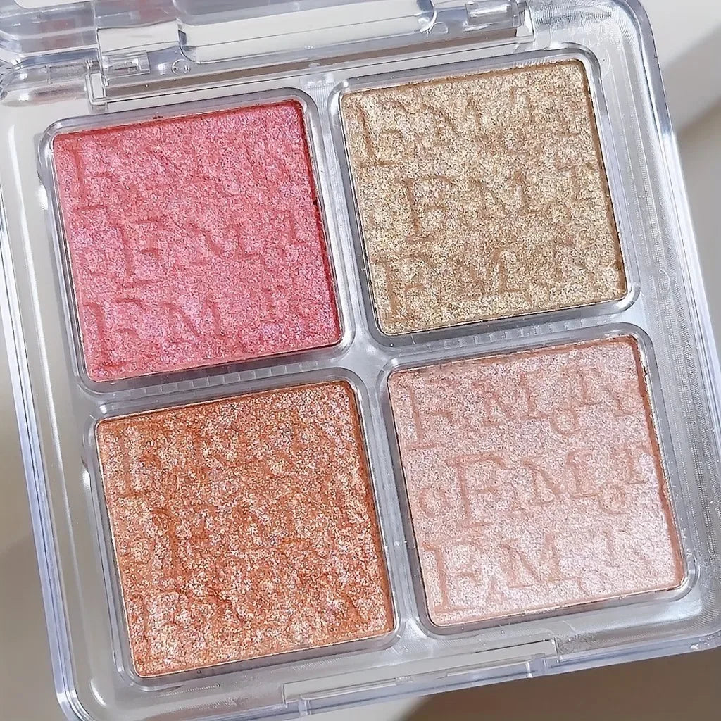 Four Color Glow Highlighter Palette