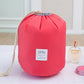 High-Capacity Round Cosmetic Travel Bag