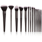 Soft Black Makeup Brush Set