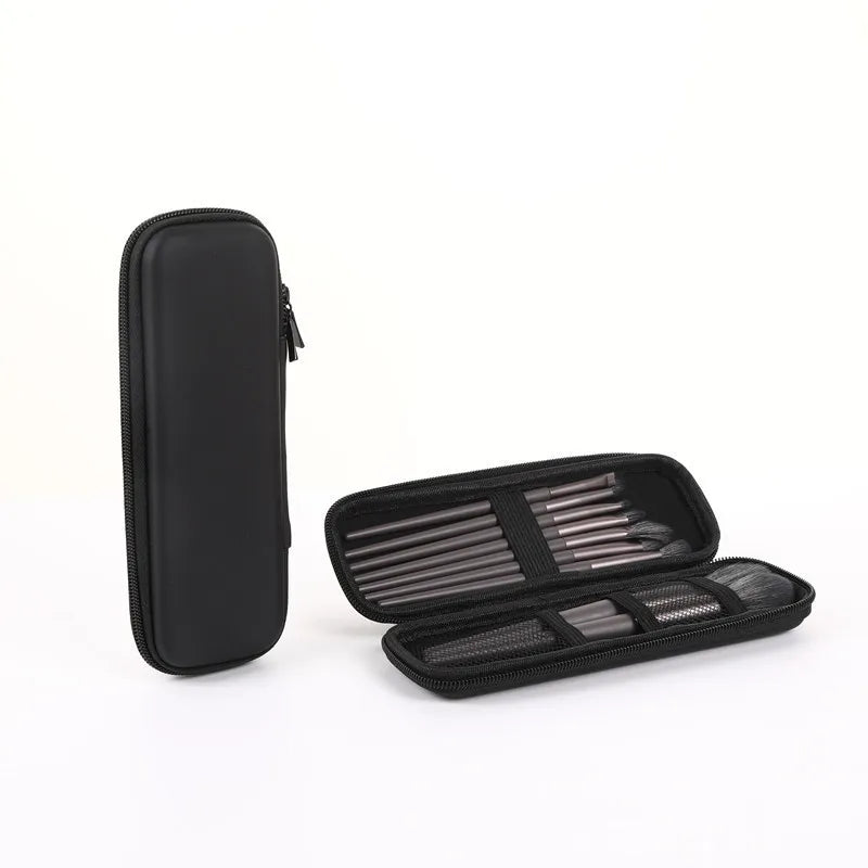 Double-Zip Makeup Brush Case