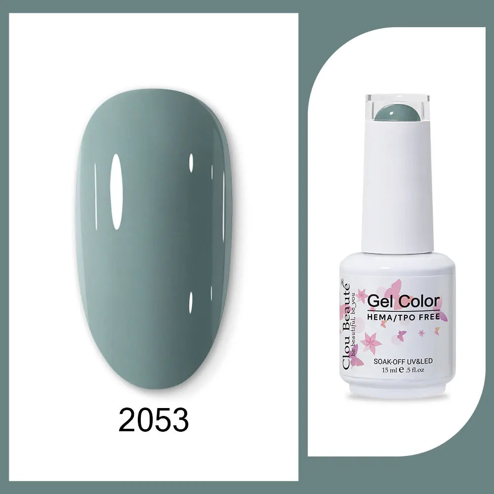 HEMA-Free Army Green Gel Polish