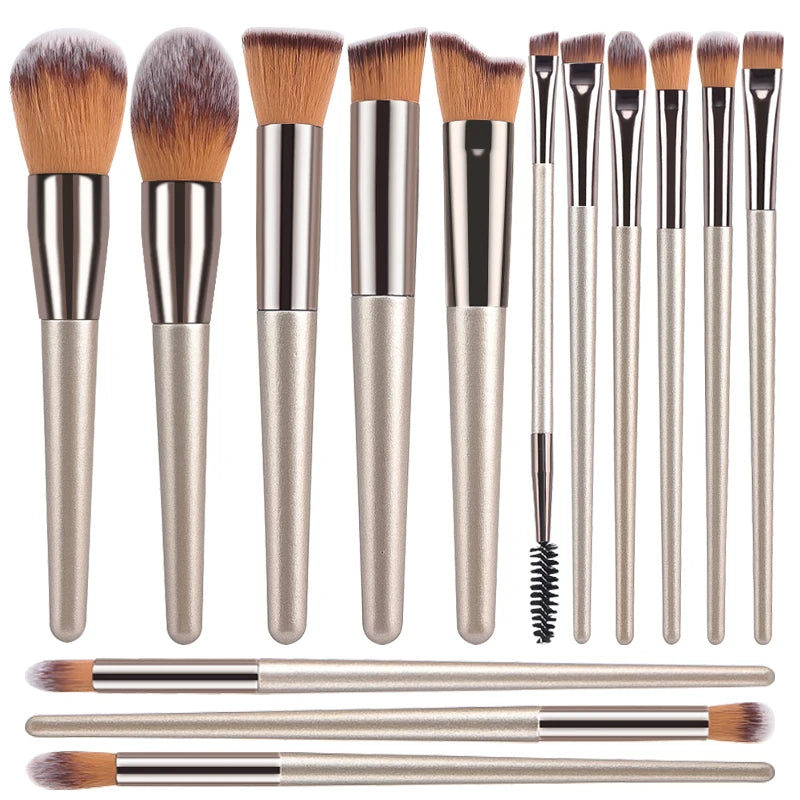 Champagne Makeup Brush Set
