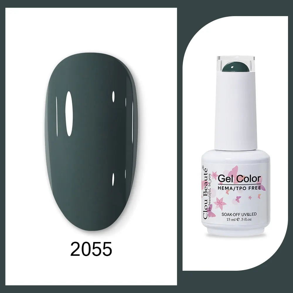 HEMA-Free Army Green Gel Polish