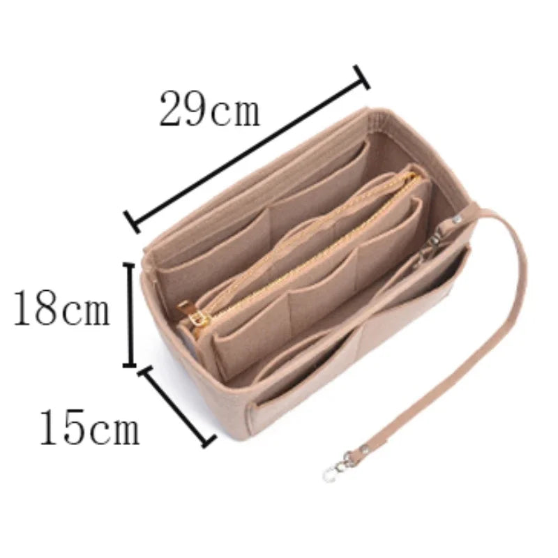 Felt Makeup Bag Organizer Insert