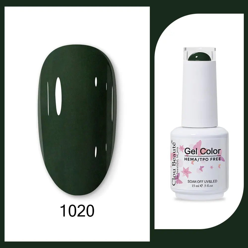 HEMA-Free Army Green Gel Polish