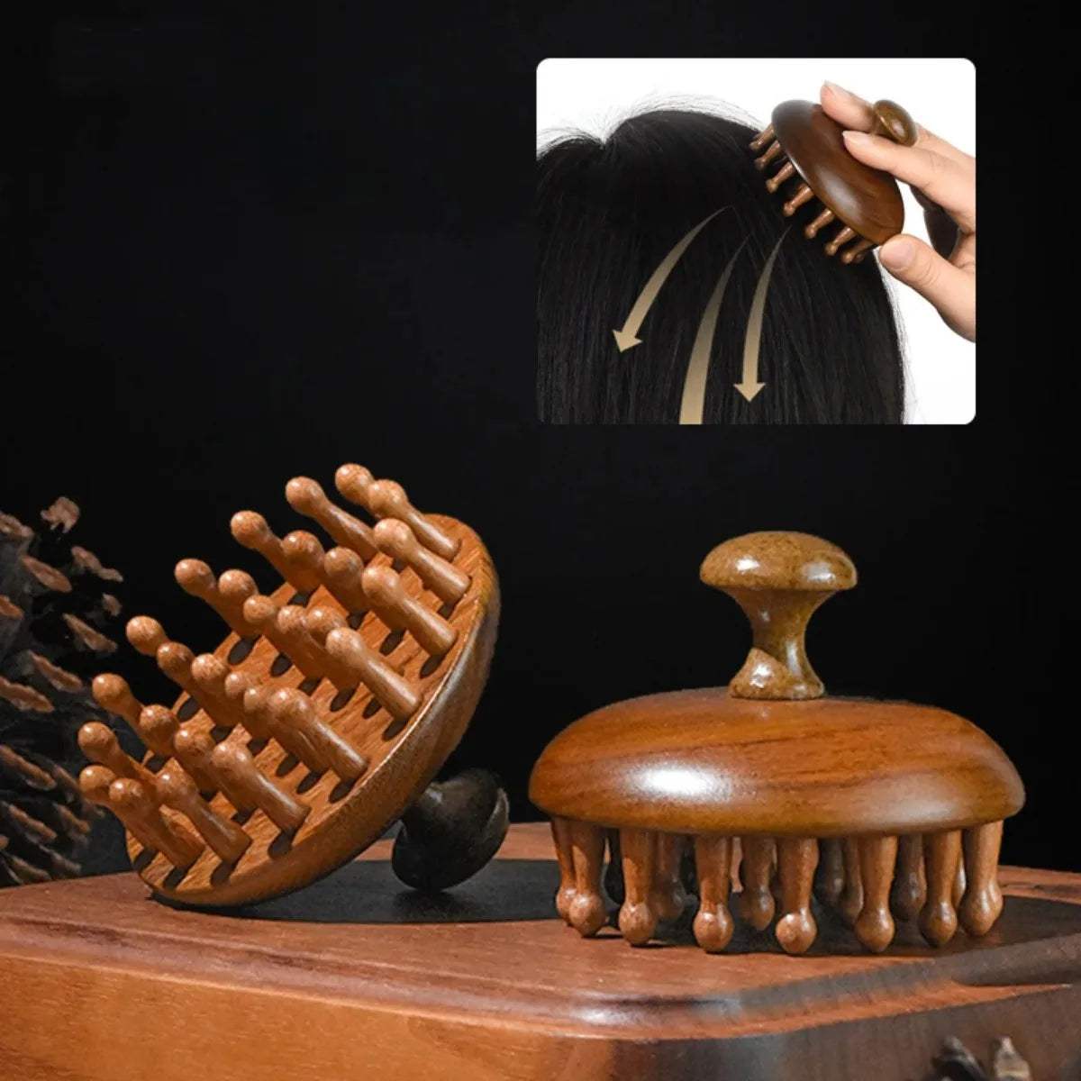 Sandalwood Scalp Massage Comb