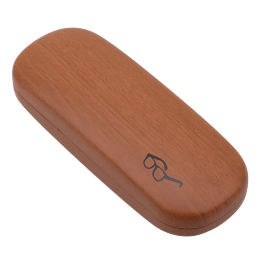 Wood Grain Eyeglass Hard Case